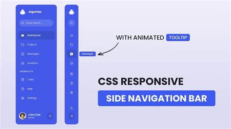 Sidebar Menu Using Html Css & Javascript