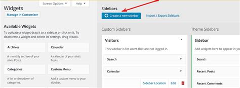 Sidebar Plugin Wordpress