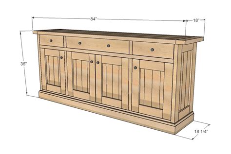 Sideboard Buffet Woodworking Plans