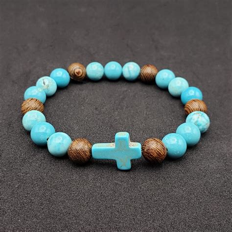 Sideways Cross Stretch Bracelet