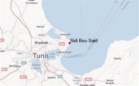 sidi bou said tunisia map