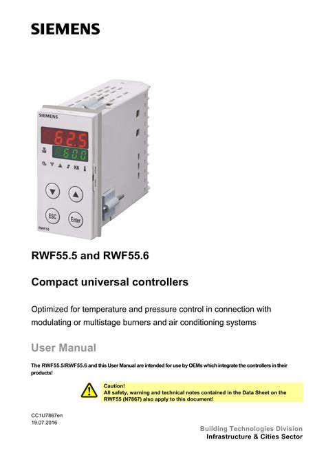 Siemens Rwf55.5 Manual