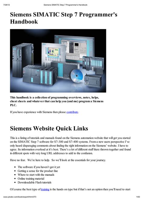 siemens step 7 training pdf