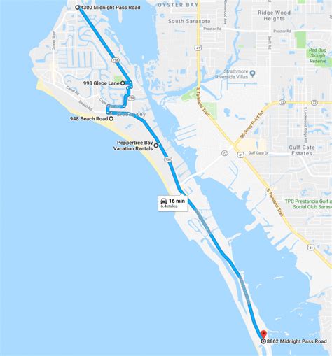 siesta key florida beach map