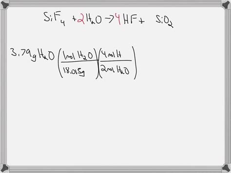 sif4 h2o reaction