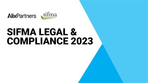 sifma legal and compliance 2023