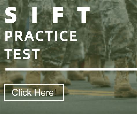 sift practice test army