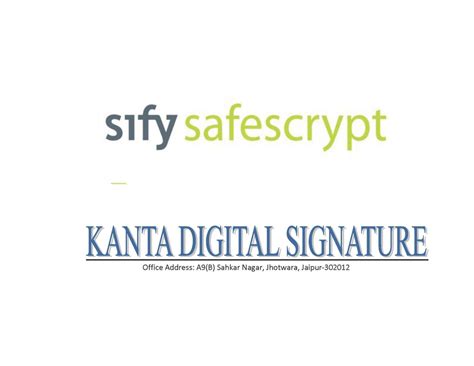 sify safescrypt registration