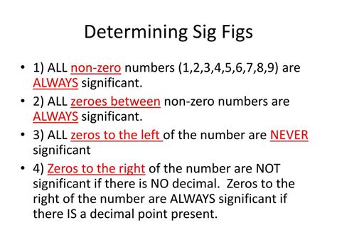 sig fig counting rules
