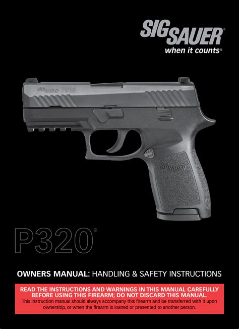 Sig Sauer P320 Disassembly Instructions