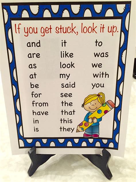 Image result for sight word anchor chart Writing/ Anchor Charts