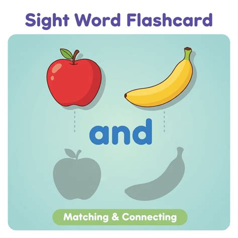 sight word learning worksheet for kids