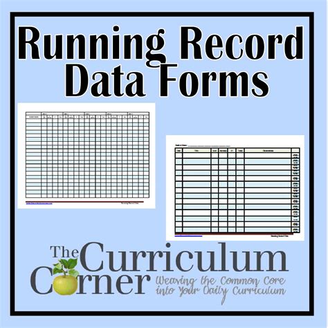 Sight Word Running Record Printable