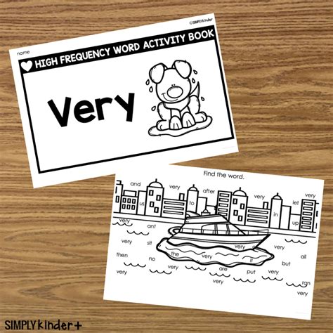 Sight Word Very Printable Book