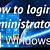 sign in as administrator windows 10