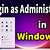 sign in as administrator windows 11