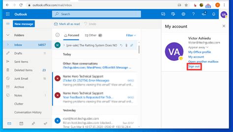 How to Sign Out of Microsoft Outlook in Windows 10 [Tutorial]