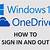 sign out of onedrive account windows 10