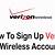 sign up for verizon wireless online