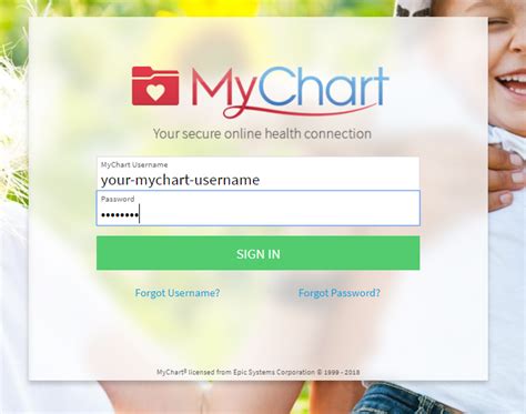 sign in for mychart