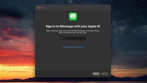 sign in to imessage