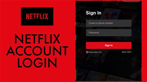 sign in to netflix