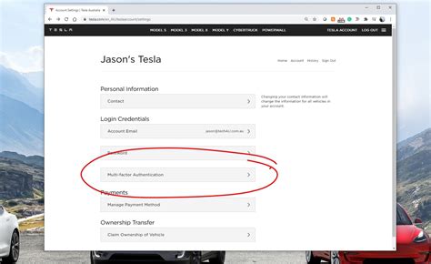 sign in to tesla account