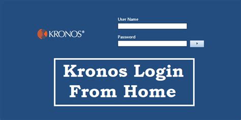 sign into kronos from home