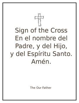 sign of the cross in spanish prayer