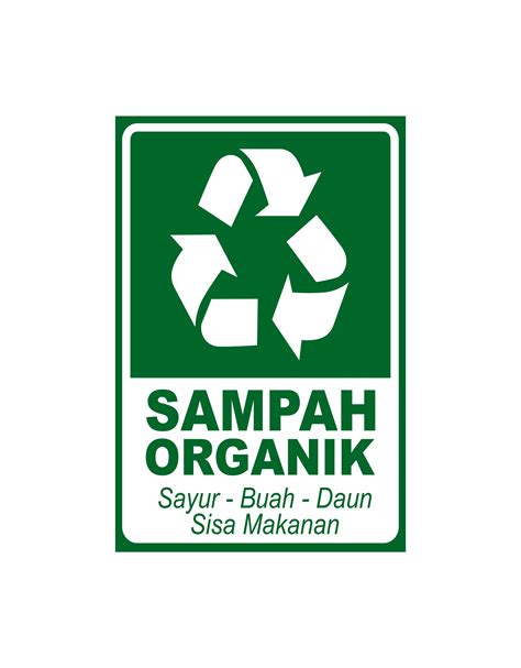 sign sampah organik