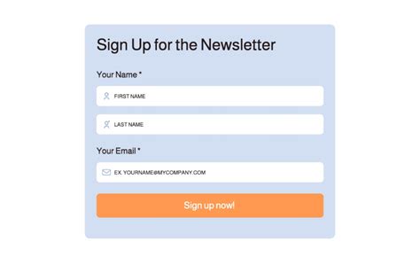 Sign Up Application Template