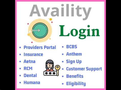 sign up for availity web portal