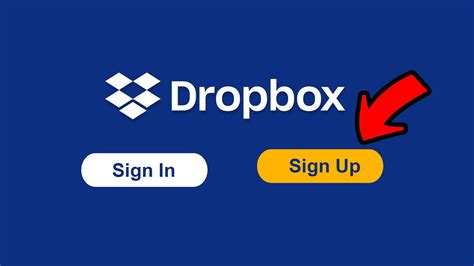 sign up for dropbox