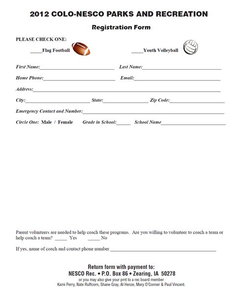 sign up for sports