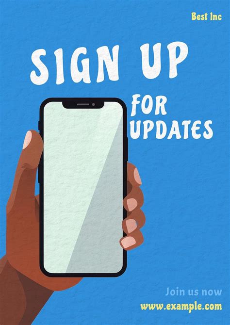 Sign Up Poster Template