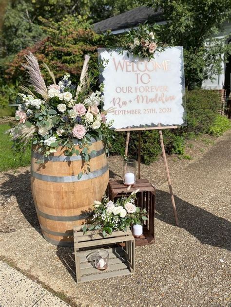 Sign Wedding Barrel