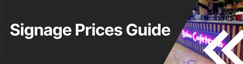 Signage Prices