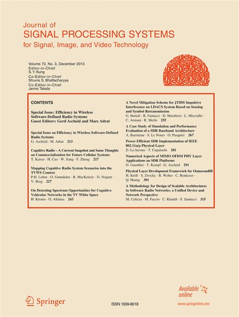 Signal And Image Processing Journal