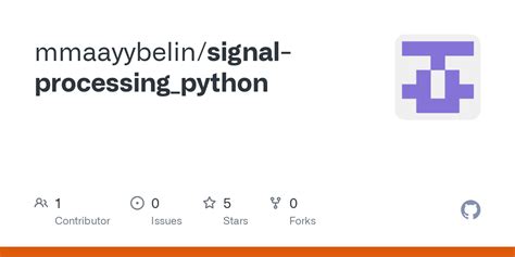 Signal Processing Python Github