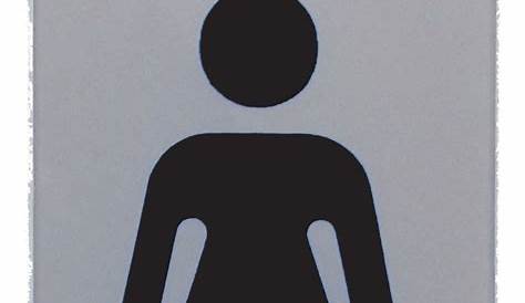 Plaque signalétique toilette femme