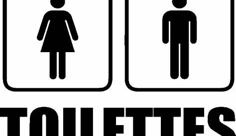 Signaletique Toilettes Homme Femme 2x Autocollant Sticker Toilette Wc Achat