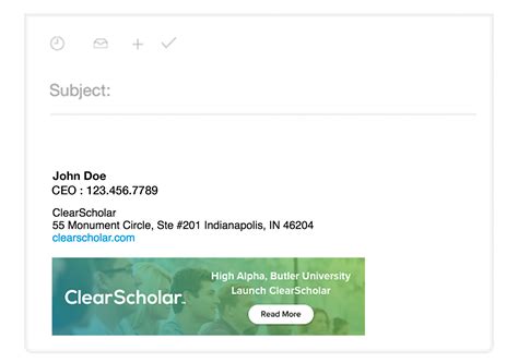 signature block examples email
