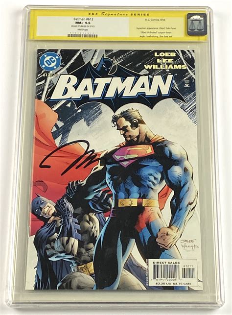 signed batman comic by jim lee