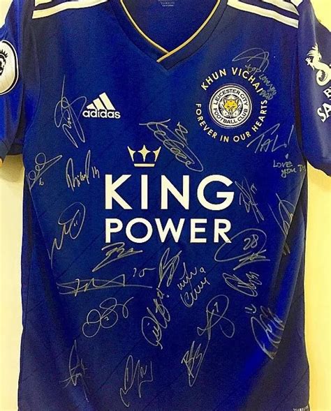 signed leicester city shirt