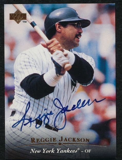 signed reggie jackson baseball