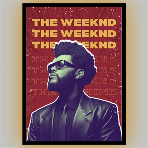 Signed The Weeknd Poster