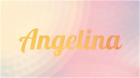 significado de angelina nombre