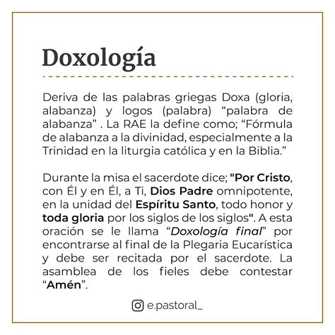 significado de la palabra doxologia