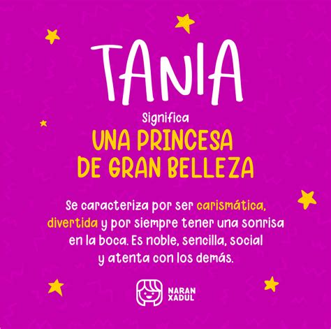 significado de tania nombre