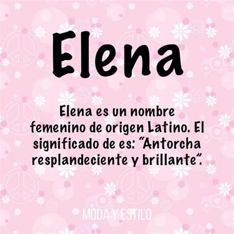 significado del nombre de elena